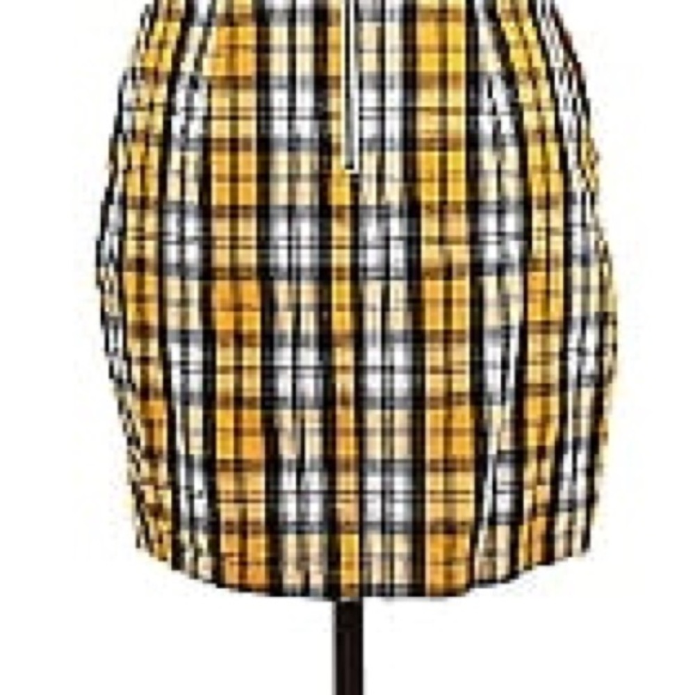 Hollister Yellow Plaid Pencil Mini Skirt Size Small Y2K Clueless Preppy Twee - Picture 3 of 11